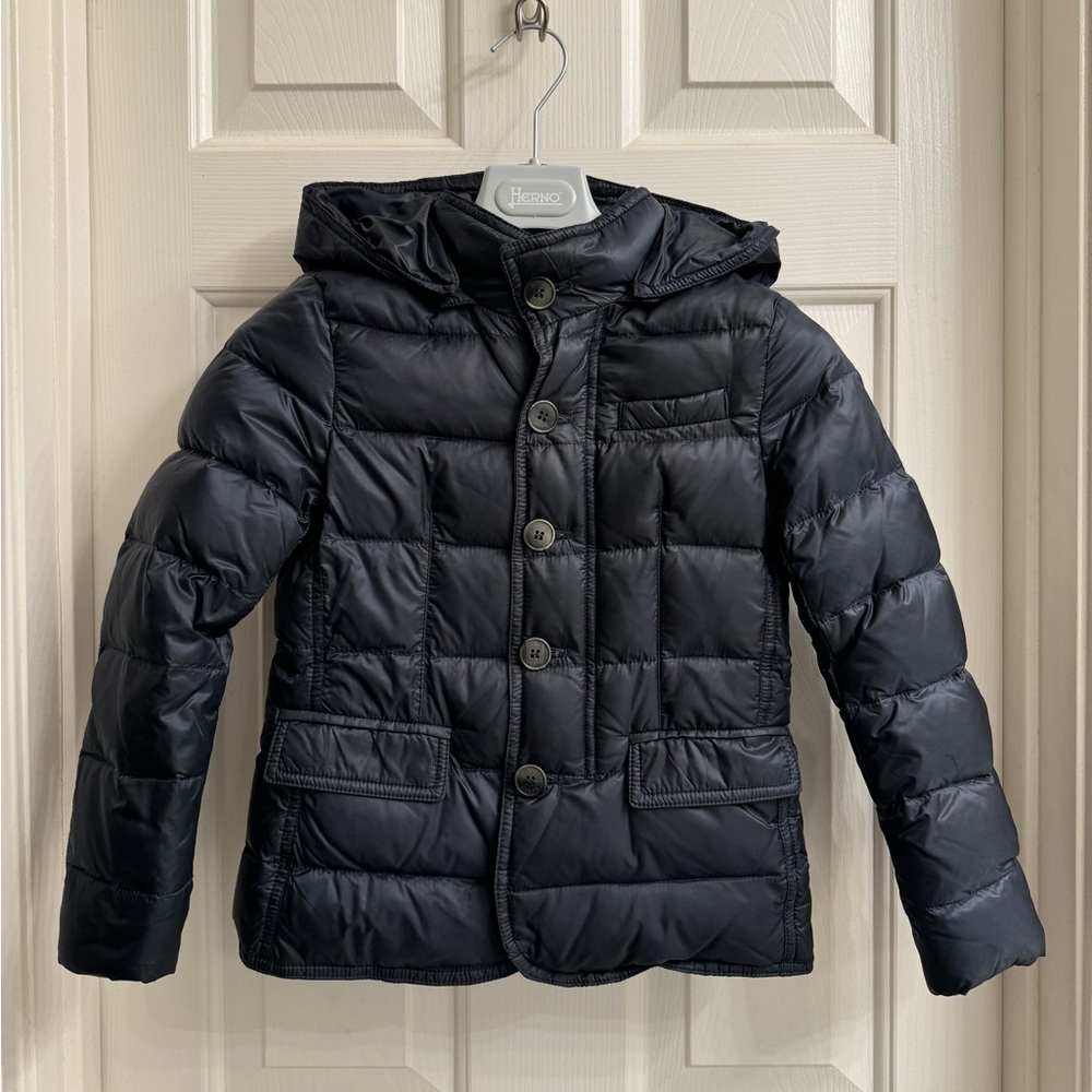Herno - Navy Goose down jacket (6Y)
